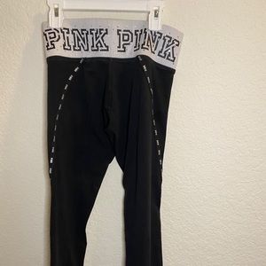 Pink Victoria’s Secret yoga bling pants